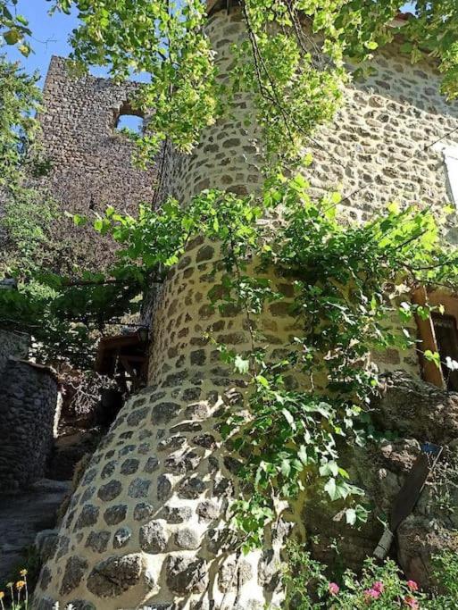 Gîte le rocher du château de Retourtour Lamastre Extérieur photo